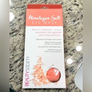 Beauty Society Himalayan Salt eye mask, new in packaging!